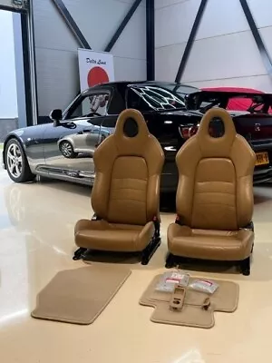 Honda S2000 Oem Seats TAN Complete Including Car Mats And Window Switch • $1450