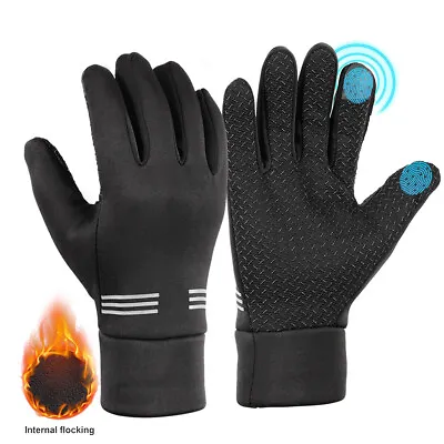 Winter Gloves Waterproof Thermal Touch Screen Thermal Windproof Warm Gloves UK • £4.85