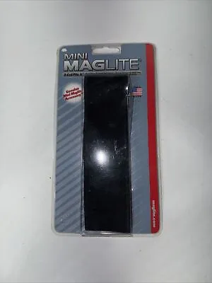 Maglite Nylon Mini Mag 2 Cell AA Flashlight Full Flap Holster Black AM2A056 • $9.99