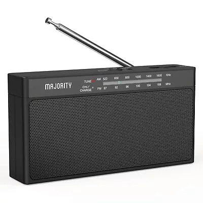 £16.99 • Buy Majority Belford Rechargeable FM/AM Portable Radio Headphone USB Port Charging