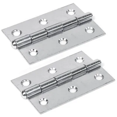 PACK OF 10 LOOSE PIN Hinges 3 /75mm Internal Door/Cupboard/Frame Silver Hang Set • £6.79