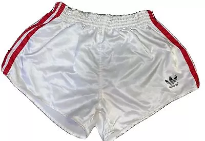 Vintage Adidas Silky Shiny Satin Nylon Glanz Football Shorts- D5- S/M • $100