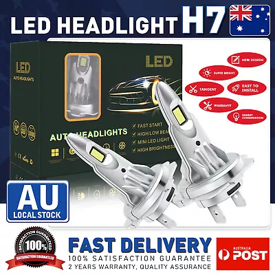 NEW H7 LED Headlight Kit 110W Globes Car Bulbs High Low Beam 6500K White AU • $32.57