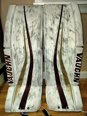 Vaughn SLR Pro Carbon Goalie Leg Pads Pro Stock Boston College Knight • $312