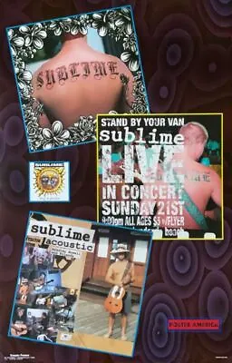 $120.17 • Buy Sublime Live In Concert Promo Collage Vintage 1998 Poster 24 X 36
