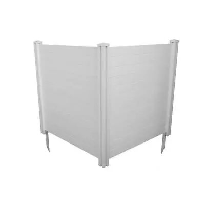 Enclo Privacy Screens Vinyl Privacy Fence Panel 4' X 4' Weather-Proof White • $156.51