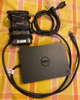 Dell WD15 USB-C K17A Hub HDMI VGA 4K Docking Station W/ AC Adapter 4 PC Macbook • $16.50