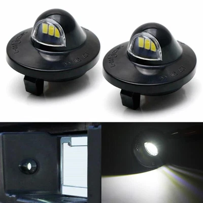 $9.49 • Buy 2X LED License Plate Light Rear Bumper Tag Assembly Lamp For Ford F150 F250 F350