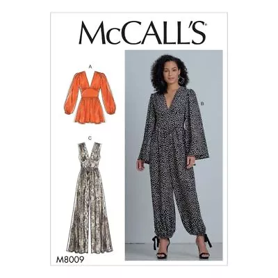 NEW McCall's Sewing Pattern M8009 Misses' Romper And Jumpsuits By Spotlight • $28