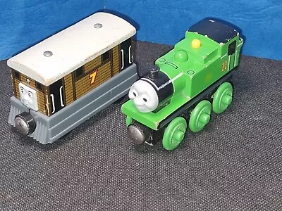 THOMAS & FRIENDS WOODEN RAILWAY - TOBY AND OLIVER In GC • $20.49