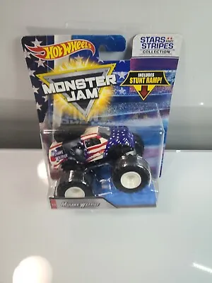 Hot Wheels Monster Jam 1:64 Stars And Stripes Collection Mohawk Warrior 2017 • $26.99