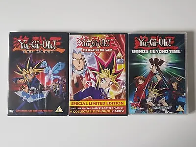 3 X Yugioh DVD Bundle Joblot Movie Special Limited Edition Case UK • £10