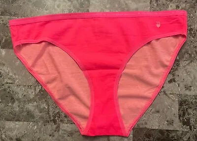 Nwt Victoria's Secret Xl Neon Hot Pink Heart Logo Band Rare Bikini Panties • $22.99