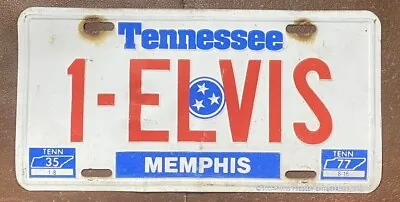 Tennessee 1987 1-ELVIS MEMPHIS SOUVENIR BOOSTER License Plate • $19.99