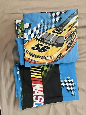 Vintage NASCAR Twin Size Fitted And Flat Sheets • $44