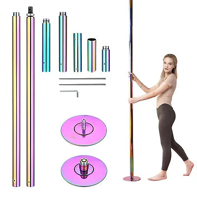 $171.89 • Buy 10 FT Spinning Static Dancing Pole Kit With Extensions Fitness Dance Exercis