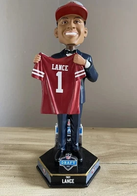 $75 • Buy TREY LANCE San Francisco 49ers 2021 NFL “Draft Day” Bobblehead #/321 NIB! 🔥 