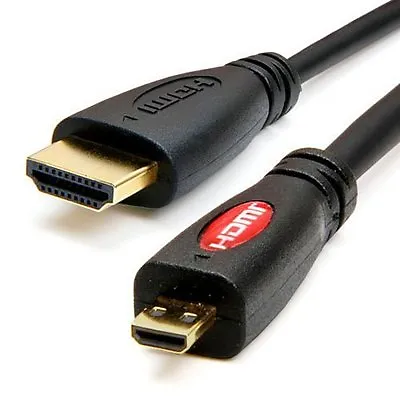 6 FT HDMI To Micro HDMI HD TV Cable For Samsung ATIV Smart PC-500T1C Pro-700T1C • $10.07