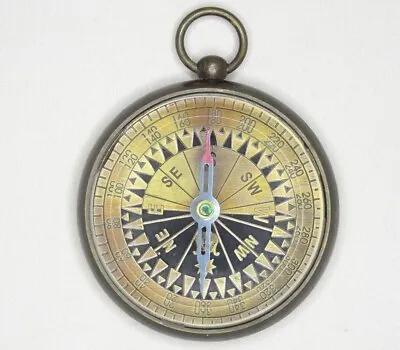 Nautical Compass Antique Brass Finish. SIR WM GELL MEMENTO COMPASS • $32.99