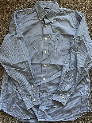 Nautica Plaid Button Down Long Sleeve Shirt Mens Size L Large Multicolor 23 • $11.96
