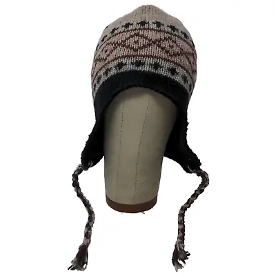 Weatherproof Men's Beanie Toboggan Hat Fair Isle Multi One Size Ear Flaps • $20