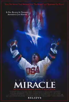 MIRACLE Movie POSTER PRINT 27x40 Kurt Russell Eddie Cahill Michael Mantenuto • $17.98