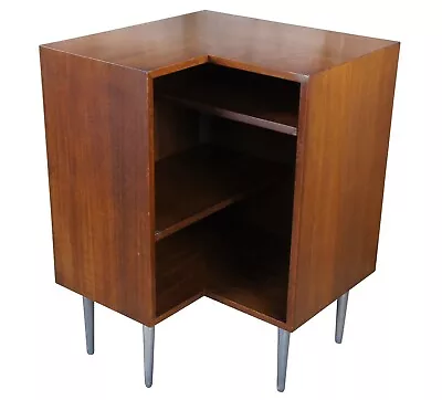 Rare Mid Century Modern Edward Wormley Dunbar Walnut Corner Bookcase Console 38  • $4250