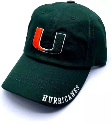 Miami Hurricanes Green Captain New Hat Mvp Authentic Ncaa Football Team New Cap • $21.99