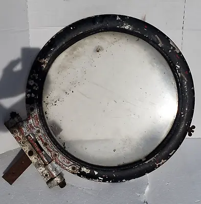 Vintage Porthole - Nautical Marine Ship Boat Window With Hinge Possibly Aluminum • $49.99