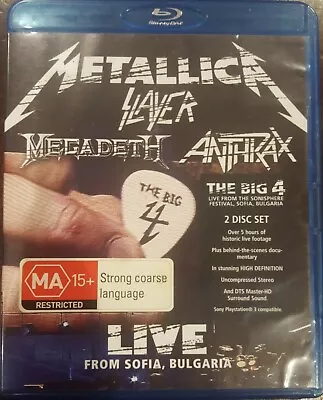 The Big 4 Sonisphere Festival Live Sofia Music Concert Blu-ray Metallica Anthrax • $41.83