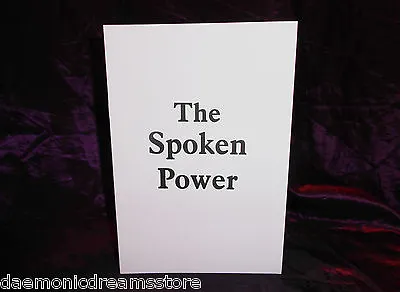 £29.99 • Buy THE SPOKEN POWER Finbarr Occult Grimoire Magic White Magick Witchcraft