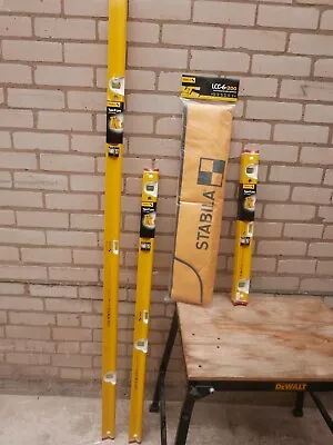 £264.89 • Buy Stabila R Type R300 Trio Set 24  48  72  Spirit Levels + 18987 6 Pocket Case