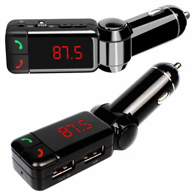 UK Car Wireless Bluetooth FM Transmitter MP3 Player USB Car Fast Charger Adapter • £9.99