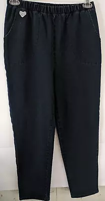 Quacker Factory Women's Dream Jeans Size Small 2 Pocket Stretch Pullon • $18.99
