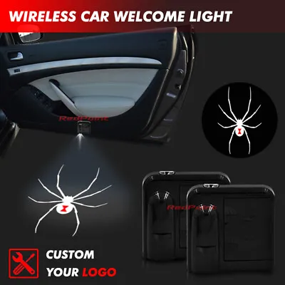 $19.99 • Buy Wireless Infrared Car Door Projector Black Widow Ghost Shadow Welcome Step Light