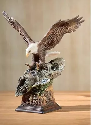 American Bald Eagle Totem Table Top Sculpture By Mill Creek Studios #38720 • $40