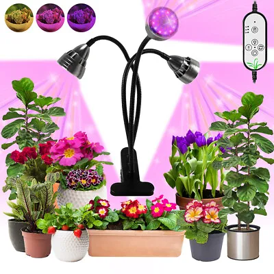 £18.71 • Buy 1/2/3/4LED Plant Grow Light Full Spectrum Growing Lamp For Indoor Veg Dimmable