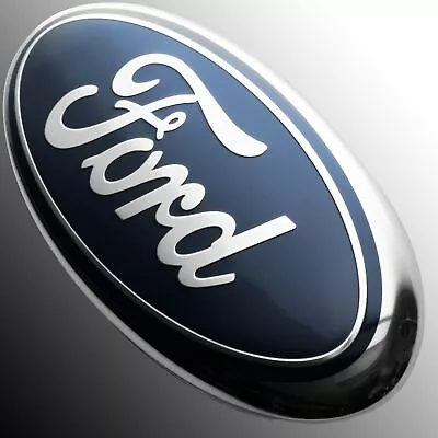 $19.95 • Buy BLUE & CHROME 2005-2014 Ford F150 FRONT GRILLE/ TAILGATE 9 Inch Oval Emblem 1PC