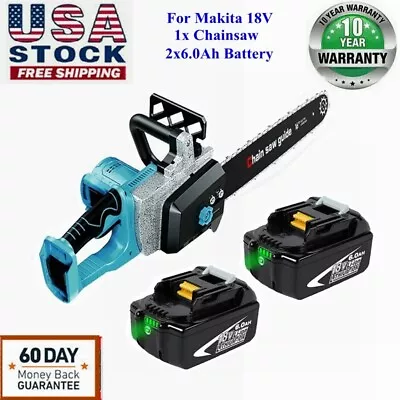 16  36V (18VX2) Cordless Chainsaw For Makita XCU04Z 2x 6.0Ah Battery Included • $185.99