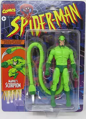 Hasbro Marvel Legends Spider-Man Scorpion Retro Figure • $39.99