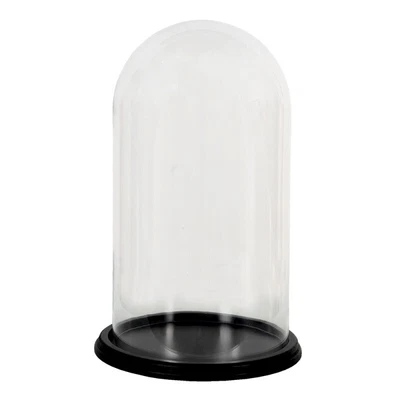 £49.99 • Buy Glass Display Cloche Bell Jar Dome Flower Preservation Vase Wooden Base 36cm