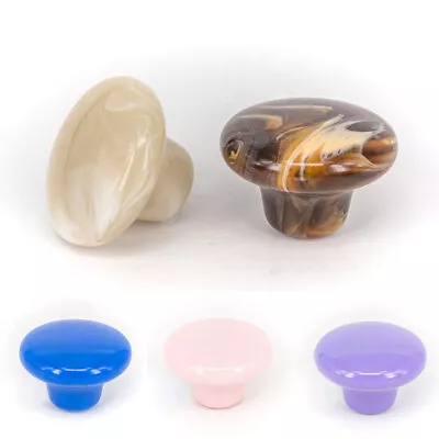 Cabinet Acrylic Pulls Handle Wardrobe Drawer Door Knob Single Hole Home Decor • £2.15