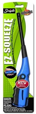 Ez-Squeeze Butane Multi-Purpose Refillable Lighter By Scripto (Colors Vary) • $9.75