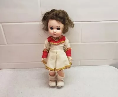 Ginny Doll 1950’s In Drum Majorette Dress Gold Trimmed Bloomers Bent Knee Walker • $19.99