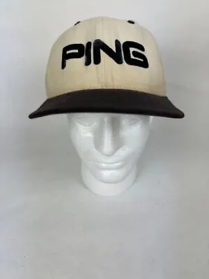 Ping Hat Cap By Karsten Fitted Vintage Golf 100% Wool Made In USA Size 7 5/8 • $15