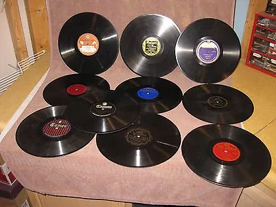 Lot Of 10 78 RPM Records For Victrola Or Crafts Various Artists Pinterest • $35