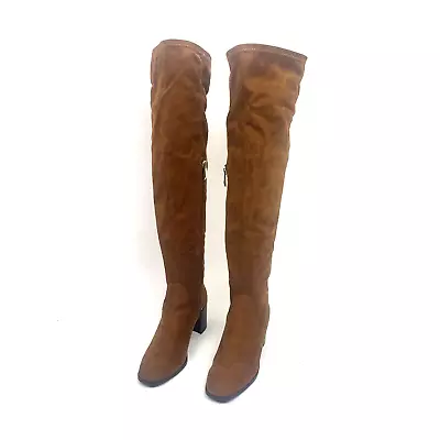 $34.98 • Buy Zara Faux Suede Over The Knee Thigh High Boots, Size 8 EU 39