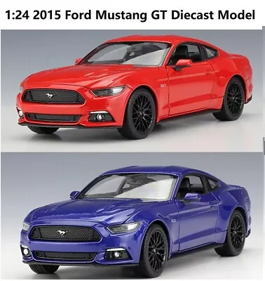 1:24 Welly 2015 Ford Mustang GT Car Model Diecast Car Model Collection Brand New • $49.95