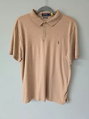 Polo Ralph Lauren L Custom SLIM Fit Polo Shirt CAMEL Colour  • £9.99
