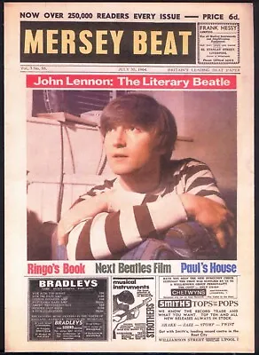 Modern Postcard: 1964 Mersey Beat Magazine Cover - JOHN LENNON - Literary Beatle • $4.92